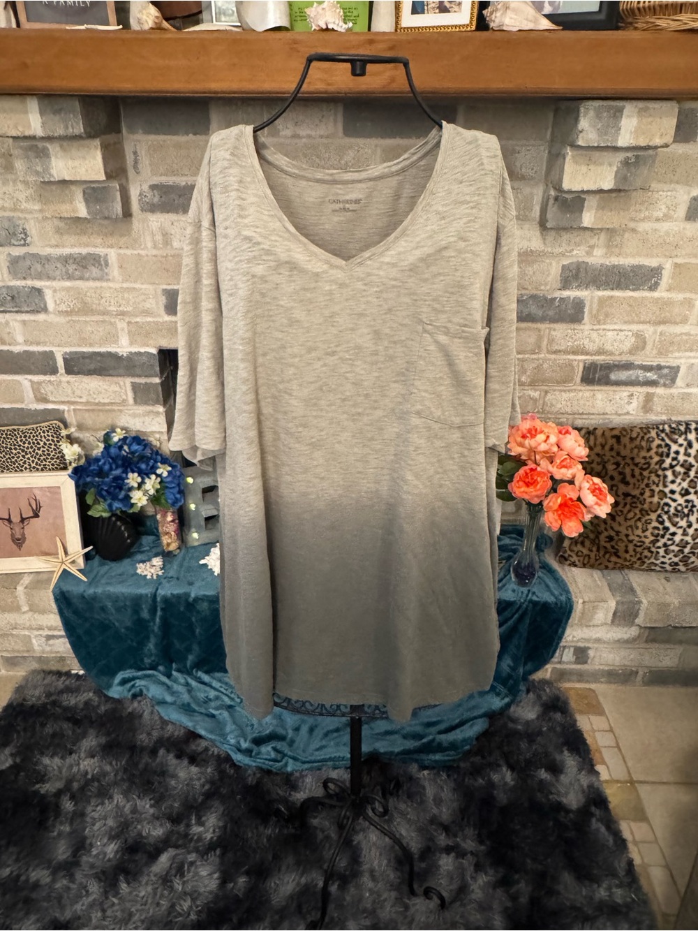 Catherines Heathered V-neck Ombré Tshirt